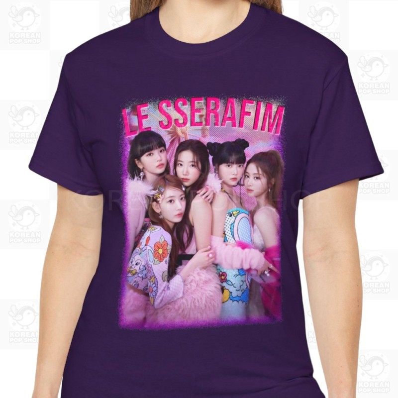 Le Sserafim T-Shirt, Kpop Bootleg Unisex Shirt, Classic Fit, Available in 4 Colors and Overlarge Sizes