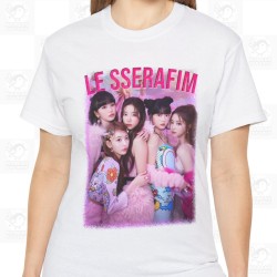 Le Sserafim T-Shirt, Kpop Bootleg Unisex Shirt, Classic Fit, Available in 4 Colors and Overlarge Sizes