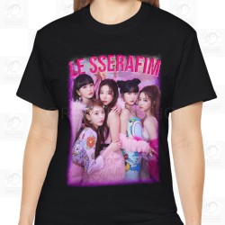 Le Sserafim T-Shirt, Kpop Bootleg Unisex Shirt, Classic Fit, Available in 4 Colors and Overlarge Sizes