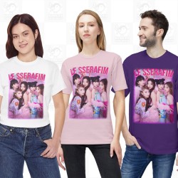 Le Sserafim T-Shirt, Kpop Bootleg Unisex Shirt, Classic Fit, Available in 4 Colors and Overlarge Sizes