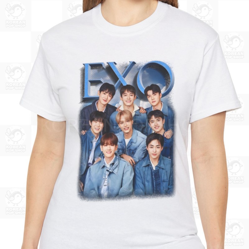 EXO T-Shirt, Kpop Bootleg Unisex Shirt, Classic Fit, Available in 4 Colors and Overlarge Sizes