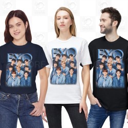 EXO T-Shirt, Kpop Bootleg Unisex Shirt, Classic Fit, Available in 4 Colors and Overlarge Sizes